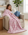 Demi Rose Frosted Prism Pink Minky Blanket