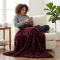 Demi Rose Black Cherry Minky Blanket