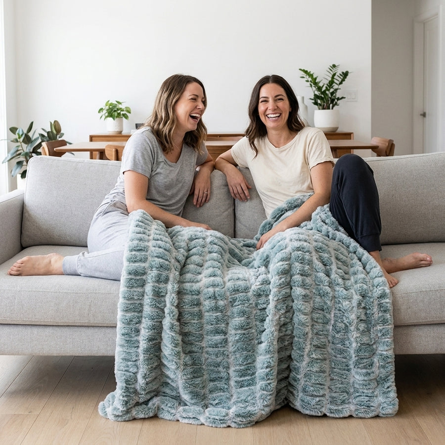Iced Milan Jade Mist Minky Blanket