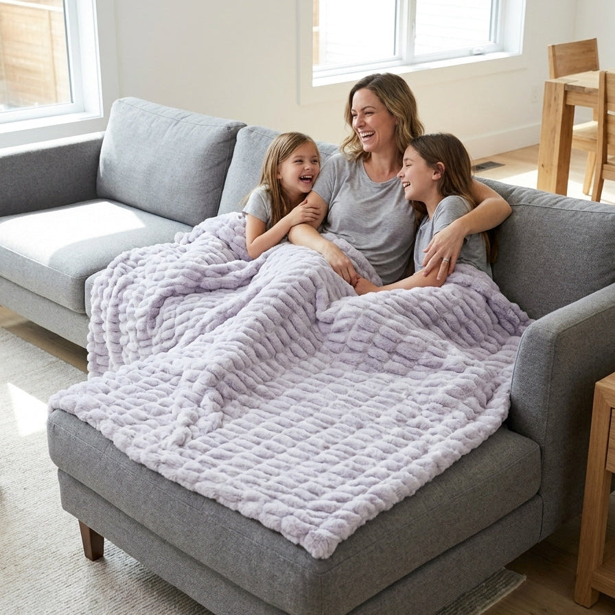 Milan Sugar Plum Minky Blanket