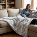 Milan Lynx Silver Minky Blanket