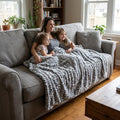 Milan Black Pearl Cheetah Minky Blanket
