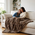 Milan Clouded Leopard Acorn Minky Blanket