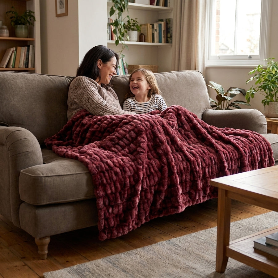 Milan Enzo Desert Rose Minky Blanket