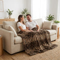 Milan Lynx Pecan Minky Blanket