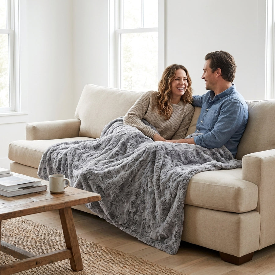 Wild Rabbit Silver Lining Minky Blanket