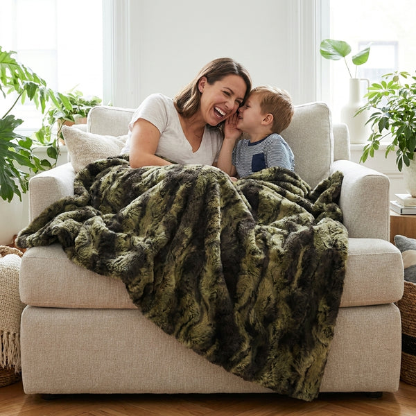 Wild Rabbit Crocodile Minky Blanket