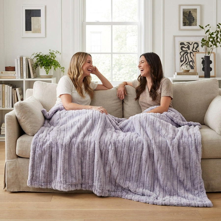 Vienna Sugar Plum Minky Blanket