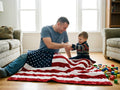 XL Star Panel Flag Strip - Hide Red & White / Luna Navy Backing