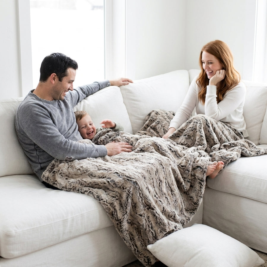 Wild Rabbit Natural Minky Blanket