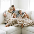 Wild Rabbit Sandshell Minky Blanket