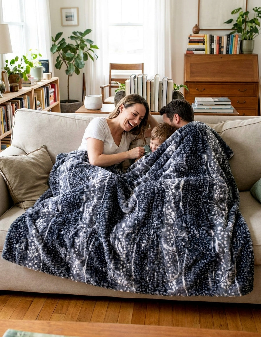 Fawn Caviar Minky Blanket