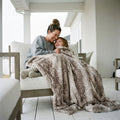 Fawn Metal Minky Blanket
