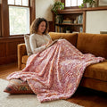 Demi Rose Multi Prism Red Minky Blanket