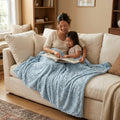 Demi Rose Raindrop Minky Blanket
