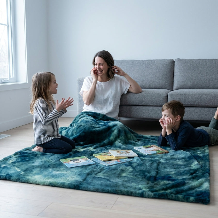 Bunny Fusion Bayou Minky Blanket