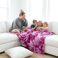 Bunny Fusion Cerise Minky Blanket