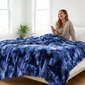Bunny Fusion Sapphire Minky Blanket