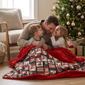 Merry Mail Black  / Oceana Cardinal Holiday Minky Blanket