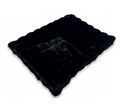 Powderpuff Black Minky Blanket