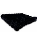 Powderpuff Black Minky Blanket