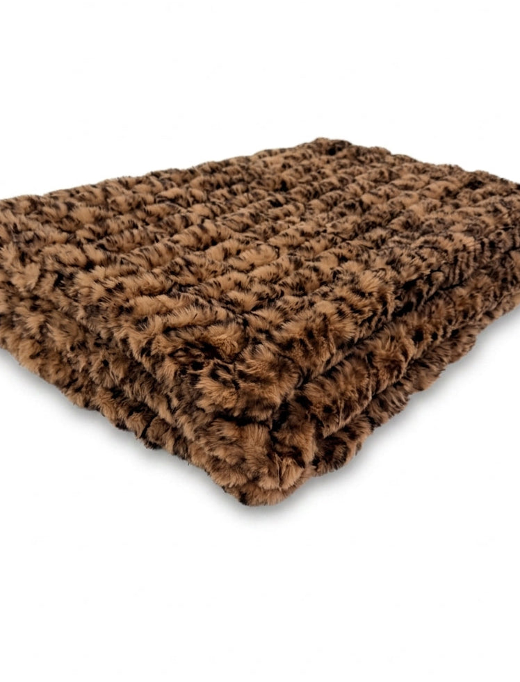 Milan Cheetah Swiss Chocolate Minky Blanket