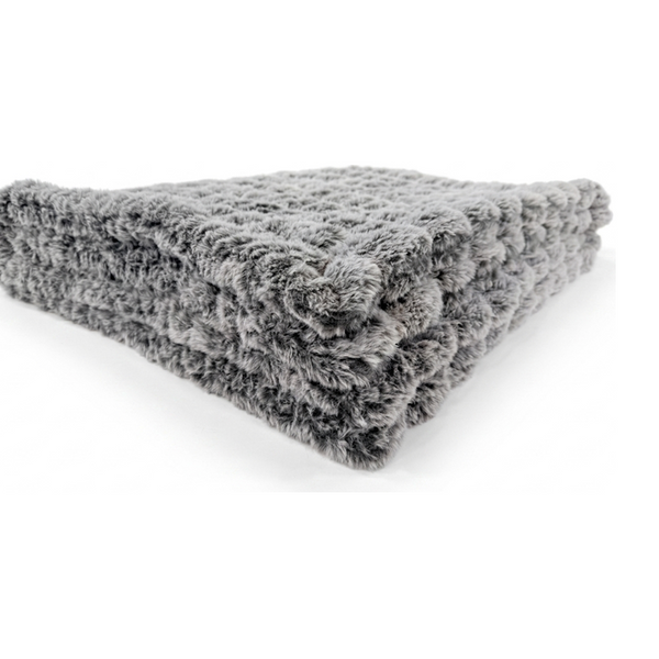 Iced Milan Silver Pine Minky Blanket