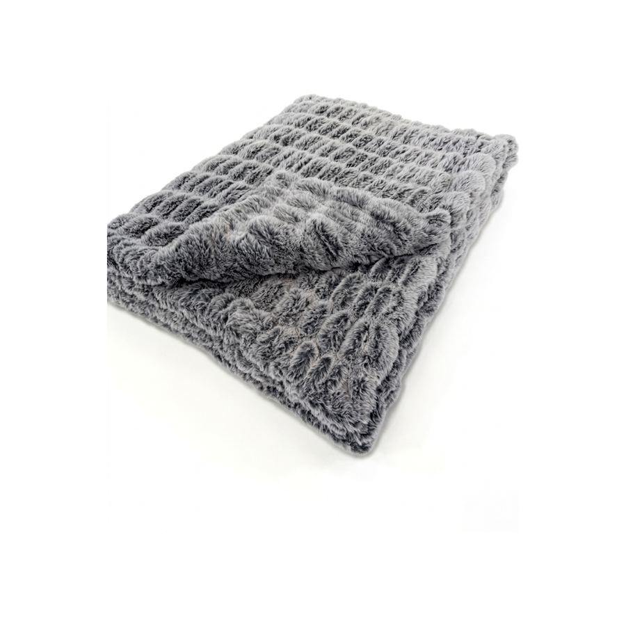 Iced Milan Silver Pine Minky Blanket