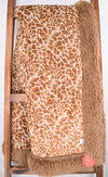 Baby Giraffe Cappuccino Print / Shaggy Cappuccino - Adult Snuggler - Sew Sweet Minky Designs