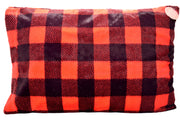 Buffalo Check Scarlet Black - Standard Pillowcase - Sew Sweet Minky Designs