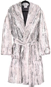 Silver Fox Sterling Black - Minky Robe - Sew Sweet Minky Designs