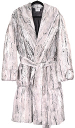 Silver Fox Sterling Black - Minky Robe