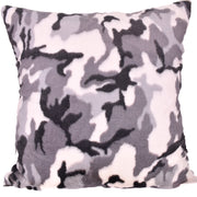 Camo Gray - Throw Pillow Case - Sew Sweet Minky Designs