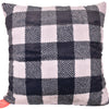 Buffalo Check Silver Black - Throw Pillow Case - Sew Sweet Minky Designs