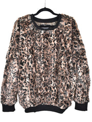 Bobcat Taupe - Minky Sweater - Sew Sweet Minky Designs