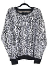 Bobcat Gray/Black - Minky Sweater - Sew Sweet Minky Designs