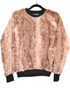 Iberian Lynx (Fawn Cappuccino) - Minky Sweater - Sew Sweet Minky Designs