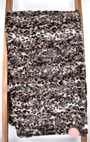 Bobcat Taupe Black - OMG Skylar - Sew Sweet Minky Designs