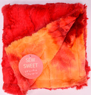 Glacier Red / Sorbet Firecracker - Lovie - Sew Sweet Minky Designs