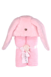 Lux Blush Bunny - Swankie Hooded Towel - Sew Sweet Minky Designs
