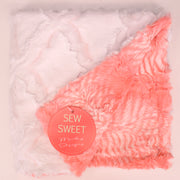Lattice Snow / Mamba Coral Snow - Lovie - Sew Sweet Minky Designs