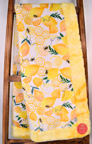 Lemonade Lemon / Galaxy Lemondrop - Adult Snuggler - Sew Sweet Minky Designs