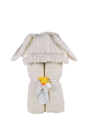 Ivory Bunny - Swankie Hooded Towel - Sew Sweet Minky Designs