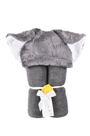 Gray Elephant - Swankie Hooded Towel - Sew Sweet Minky Designs